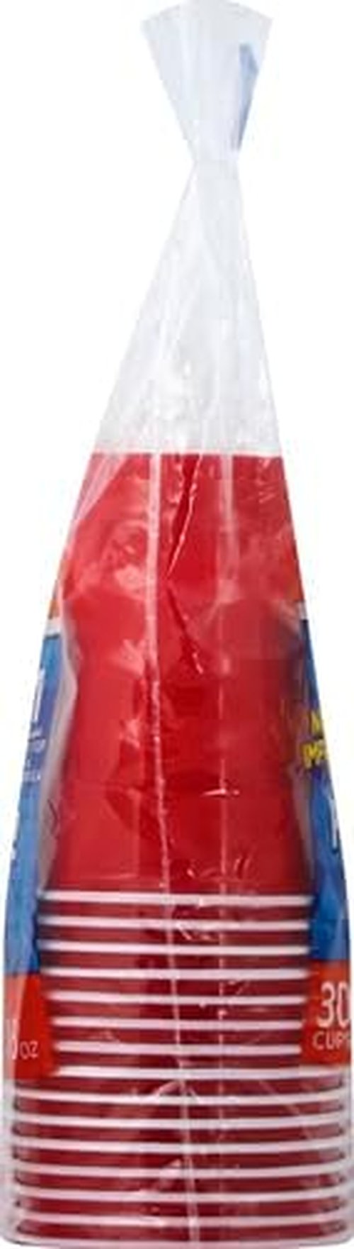 Hefty Party On Disposable Plastic Cups - 18 Oz Red | 30 Count for Easy Gripping & Durable Use