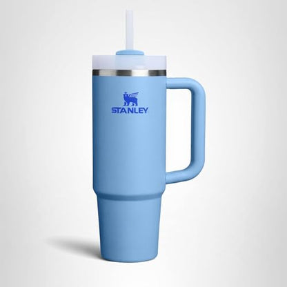 STANLEY Quencher H2.0 Tumbler with Handle and Straw 30 oz | Flowstate 3-Position Lid | Cup Holder Compatible for Travel | Insulated Stainless Steel Cup | BPA-Free | Blue Sky