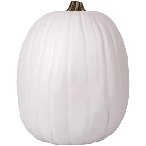 Cream Craft Pumpkin 13in for Fall Halloween Thanksgiving Personalization