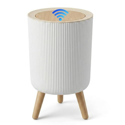 Touchless Bathroom Trash Can with Lid - 2.38 Gallon Smart Wastebasket