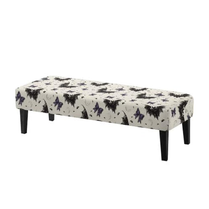 Halloween Bat Bow Stretch Bench Cover - Soft Slipcover for Dining & Kitchen Benches - Variation of THIS listing