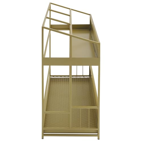 Gold Commercial Umbrella Holder for Entryway - Metal Umbrella Rack