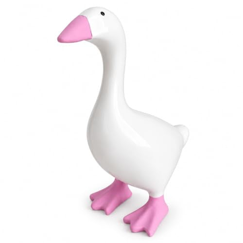 Pink Desk Goose 7 Inch Cute Desktop Statue Gift for Women - LINLINGTOYS