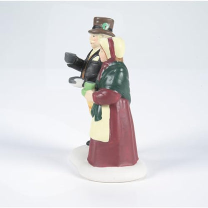 Dickens' Village Coffee Stall Building and Figurine Set - Victorian England Decor