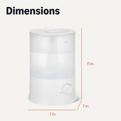 Bedroom Humidifier with Essential Oil Diffuser, 3L Water Tank, Quiet Ultrasonic Mist