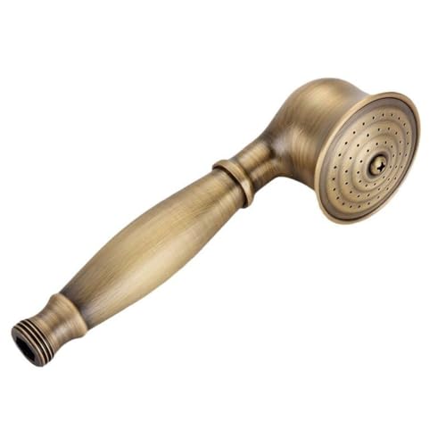 Vintage Brass Handheld Shower Head - Antique Telephone Style Bathroom Fixture