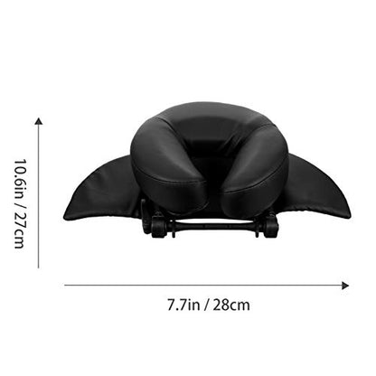 Airplane Pillow Sleeping Pillow Cushion Headrest Face Cushion Pad Face Rest Neck Pillow for Massage Table Home Office Black Travel Pillow