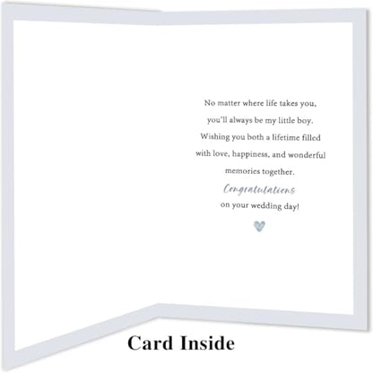 Wedding Card for Son DA-0208 - Sentimental Son Wedding Day Greeting Card with Envelope & Sticker