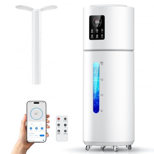 Honovos 17L Large Room Humidifier White with App & Remote - Cool Mist, Night Light