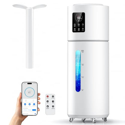 Honovos 17L Large Room Humidifier White with App & Remote - Cool Mist, Night Light