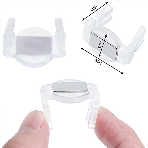 Christmas C9 Light Clips with Magnets 100 Pieces for Outdoor Holiday Decorations
