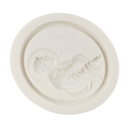 Jesus Cameo Silicone Fondant Mold for Cake Decorating - Style H