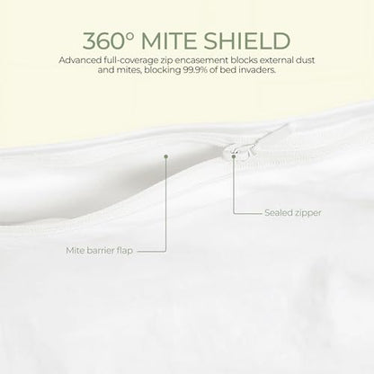 King Size Waterproof Mattress Encasement with Bed Bug & Dust Mite Barrier - 16