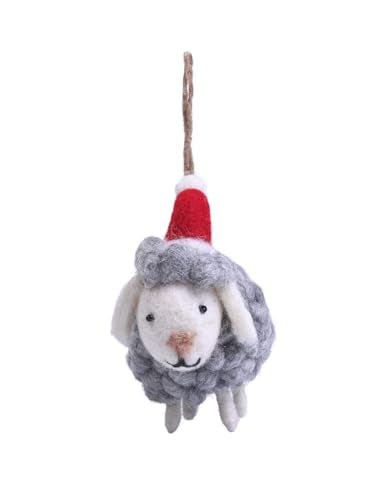 Christmas Felt Ornaments Sheep Handmade Holiday Tree Decoration - Variation of Sheep