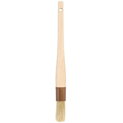 1-Inch Round Basting Brush, Boar Bristle Pastry Brush with Lacquered Hardwood Handle, BBQ Sauce Marinade Brush, Professional Pastry Brushes