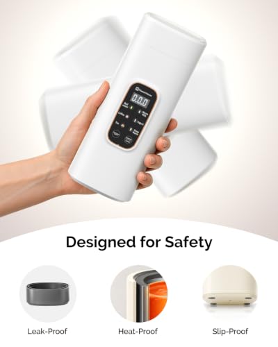 Maestri House Travel Kettle 550ml White - Smart Electric Kettle with 6 Temperature Settings