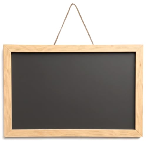 Mini Chalkboard Sign 8x12 Inches Unfinished Wood Frame - Portable & Reusable