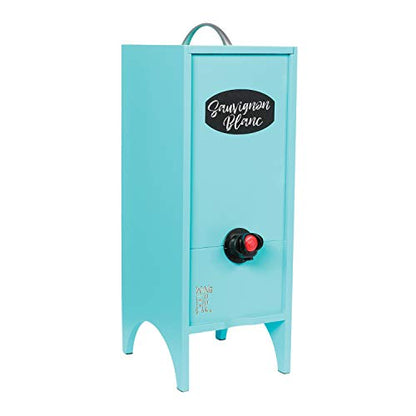 3L Turquoise Decorative Wine Dispenser with Chalk for Parties & Gifting