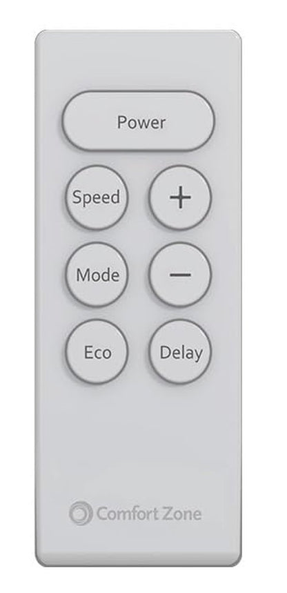 Comfort Zone Window Mounted Room Air Conditioner with Remote Control, 5,000 BTU, Digital Display, 4 Speed Settings, 4 Mode Settings, 24-Hour Timer, Sleep Setting, and Eco Mode