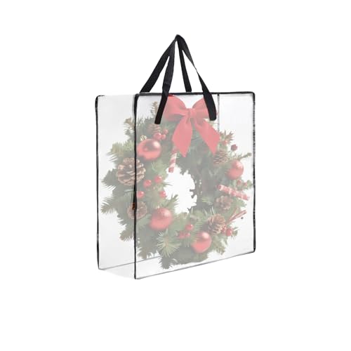 Square 26-Inch Wreath Storage Bag - 95L for Seasonal Decorations & Home Organization - 1-Pack