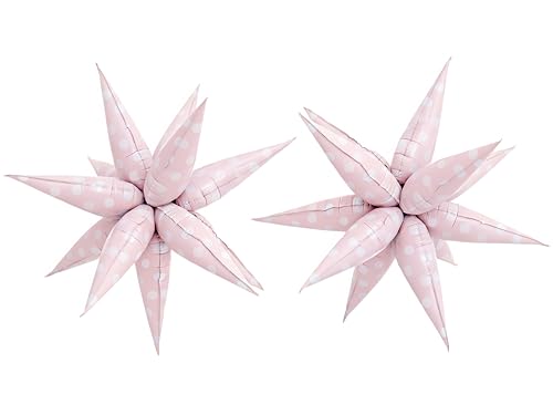 Pink Macaron Polka Dot Foil Balloons Set for Easter & Party Decor - Pink Variation