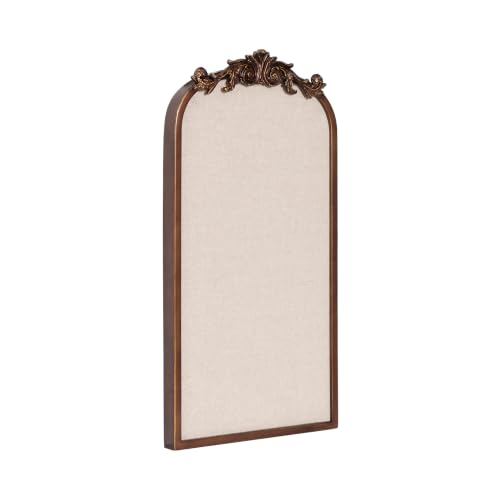 Kate and Laurel Arendahl Vintage Arch Pinboard - 25 x 13 Inch Bronze Frame
