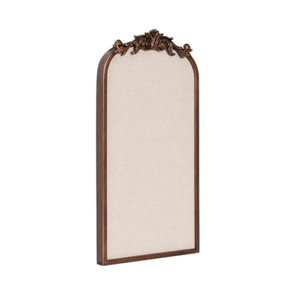 Kate and Laurel Arendahl Vintage Arch Pinboard - 25 x 13 Inch Bronze Frame
