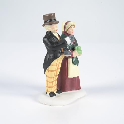 Dickens' Village Coffee Stall Building and Figurine Set - Victorian England Decor