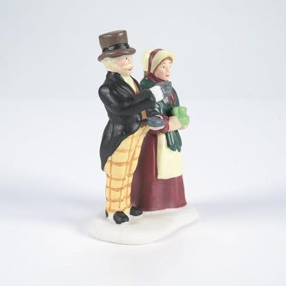 Dickens' Village Coffee Stall Building and Figurine Set - Victorian England Decor