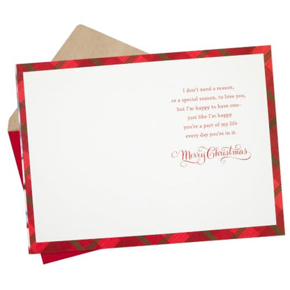 Romantic Christmas Card for Husband, Wife, Partner - I Love You Everyday
