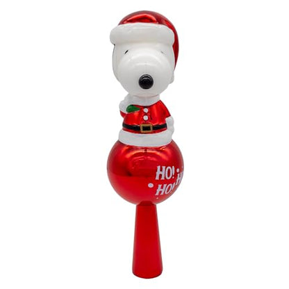 Christmas Tree Topper Snoopy Glass Treetop 11 Inch Holiday Decor