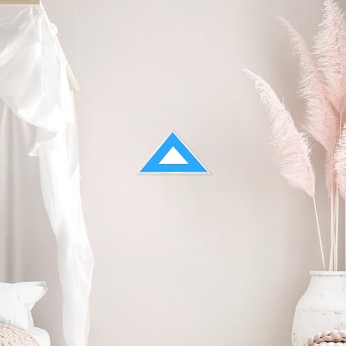 Acrylic Triangle Flag Display Case with Protective Cover Wall Mount