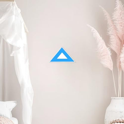 Acrylic Triangle Flag Display Case with Protective Cover Wall Mount