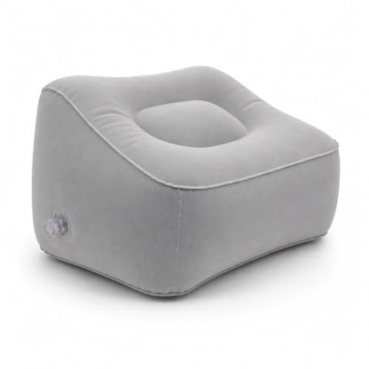Inflatable Foot Rest for Airplane Travel Portable Leg Pillow for Flights