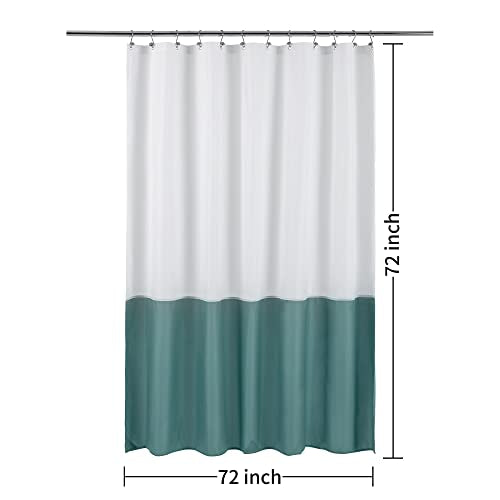 ALYVIA SPRING Stall Fabric Shower Curtain Liner Waterproof - 36" x 72", Soft & Lightweight Small Shower Curtain with Magnets for Narrow Stall Size, Machine Washable - 36x72, Grey