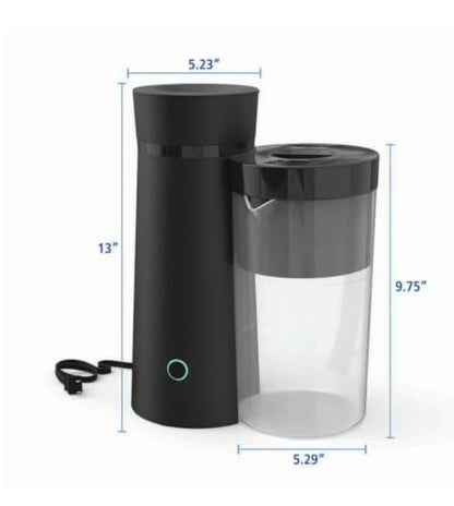 2-Quart Iced Tea & Coffee Maker - 8-Cup Capacity, Fast Brew, Adjustable Strength