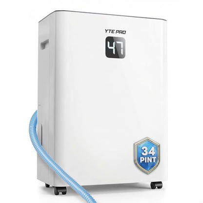 34 Pint Dehumidifier for 2500 Sq.Ft with Drain Hose - Cream Ivory