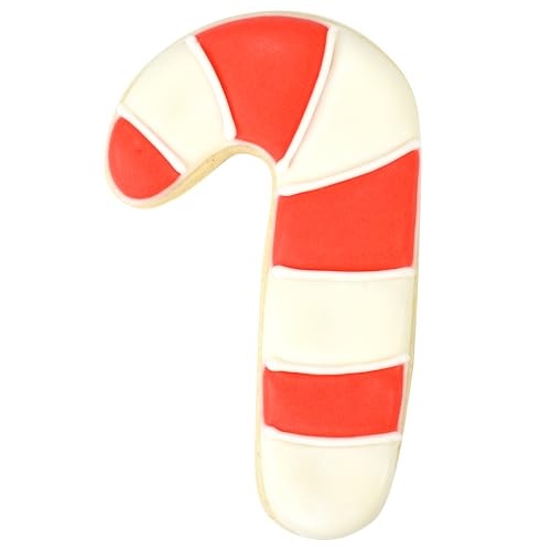 Red Cookie Cutter 3.5 Inch Candy Cane Shape Holiday Baking Tool