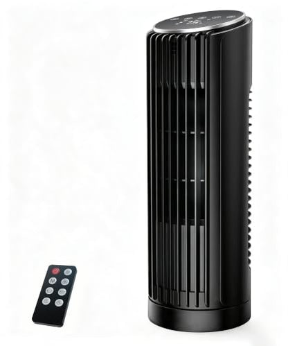 Tower Fan with Remote Control, 23ft/s Bladeless Oscillating Floor Fan for Home Office