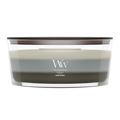WoodWick Warm Woods Trilogy Candle 16oz with Crackling Wick - Warm Woods / 16oz