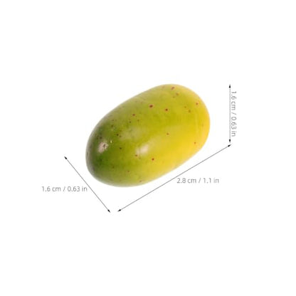 40pcs Artificial Olive Fruits for Food Display & Craft Decor