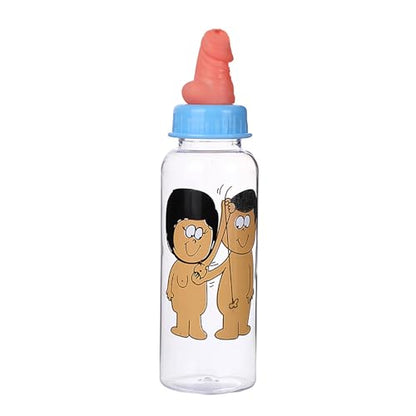 Funny Bottle with Penis Cap JJ - Bachelor Party Gag Gift, Cheeky Can Cover