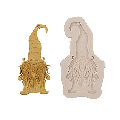 Gnome Shape Silicone Mold for Cake, Chocolate, Keychains, Jewelry, and Crafts