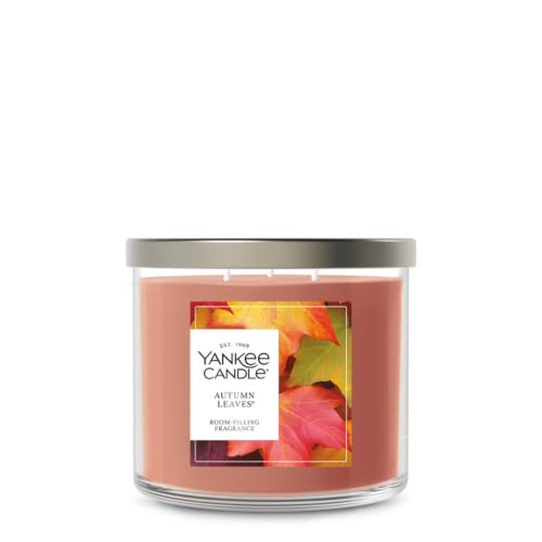 Autumn Leaves Scented Candle - 14.5oz 3-Wick Fall Fragrance - Yankee Candle