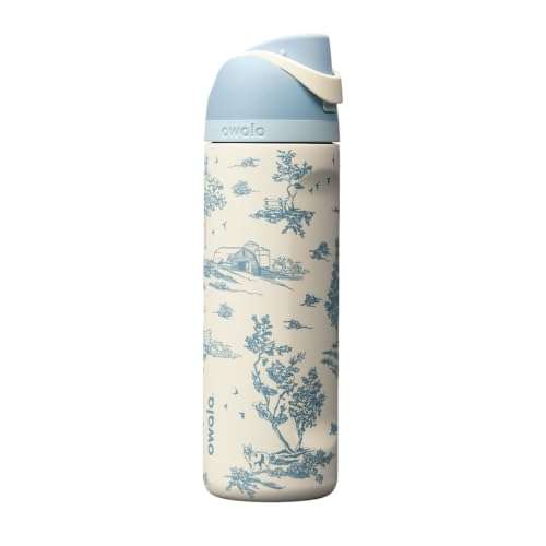Insulated Stainless Steel Water Bottle 24 oz with Locking Push-Button Lid - Toile Be Home
