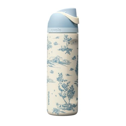Insulated Stainless Steel Water Bottle 24 oz with Locking Push-Button Lid - Toile Be Home
