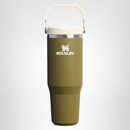 STANLEY IceFlow 2.0 Flip Straw Tumbler with Handle 30 oz | Twist On Lid and Flip Up Straw | Leak Resistant Water Bottle | Insulated Stainless Steel | BPA-Free | Exclusive Thyme
