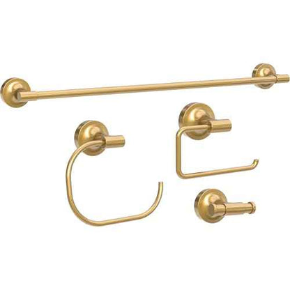 Franklin Brass Voisin (1-Pack) Towel Hooks Satin Gold Wall Mounted for Robes & Towels 2-Prong Holder, Bathroom Accessories VOI35-BB