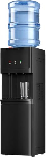 Euhomy Top Loading Water Dispenser for 3/5 Gallon Bottles - 3 Temperature Settings Child Lock