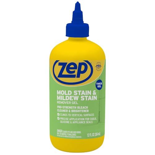 Zep Mold & Mildew Stain Remover Gel - 12 Fl Oz - Vertical Surface Cleaner